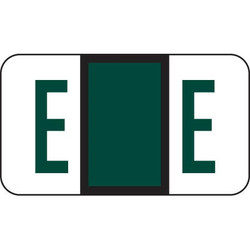 Jeter Alpha Labels Letter E Dark Green JRAM-E
