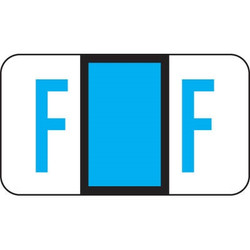 Jeter Alpha Labels Letter F Blue JRAM-F