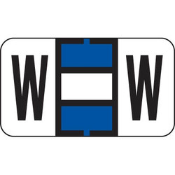 Jeter 7200 Series Labels Letter W 240/Ringbook Pack