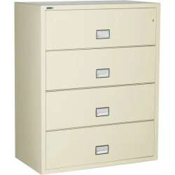 Phoenix LAT4W44PUT 44 inch wide lateral fireproof file cabinet in putty finish