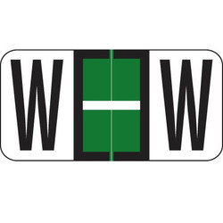 Reynolds & Reynolds Alpha Label, Letter W