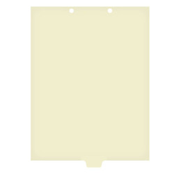 Chart Divider, Bottom Tab, Position 3, Clear, Blank, Pack/100