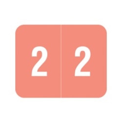 Smead DCCRN Numeric Labels Number 2