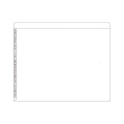 Kardex Folders, Alpha Scale, Letter Size, White, 100/BX