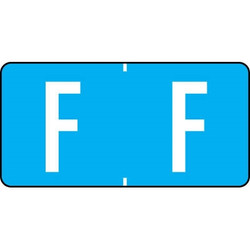 Tab Products Alphabetic Labels Letter F Light Blue TBAV-F