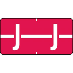 Tab Products Alphabetic Labels Letter J Red TBAV-I