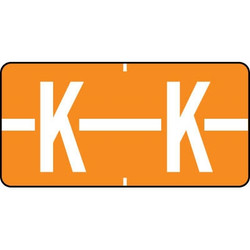 Tab Products Alphabetic Labels Letter K Red TBAV-K