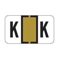 Traco Alpha Label Letter K (500/Roll)