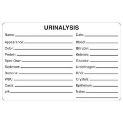 Urinalysis Label, 4 x 2-5/8, 240/RL (V-AN415)