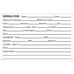 Urinalysis Label, 4 x 2-5/8, 240/Roll (V-AN436)