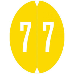 VRE GBS 8857 Label Number 7 (500/Roll)