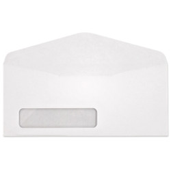 W3181 Digi-Clear #10 Window Envelope, 4-1/8 x 9-1/2, machine insertable, Digi-Clear poly window front view