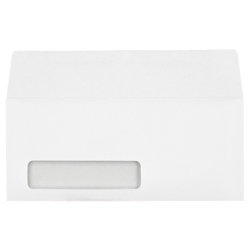 #10 Window Envelopes (4 1/8 x 9 1/2) 24lb White, Side Seam, Digi-Clear Window C, Wallet Flap Extended, 500/BX