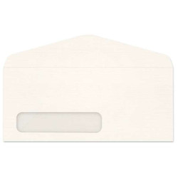 #10 Window Envelopes (4 1/8 x 9 1/2) 24lb White Antique Linen 500/BX