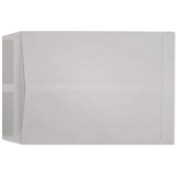 10 x 13 Gray Prism open end catalog envelope, 28 lb pastel colored sulphite paper, no window, box of 500