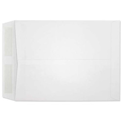 10 x 13 Western Sulphite white catalog envelope, 28 lb open end envelope with remoistening seal, carton of 500