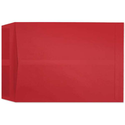 10 x 13 Red Starburst open end catalog envelope, 28 lb recycled brightly colored sulphite paper, no window, carton of 500