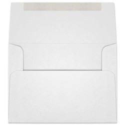 A-7 Ultra-White announcement envelope, 5-1/4 x 7-1/4 inches, 28 lb bright white sulphite paper, box of 500