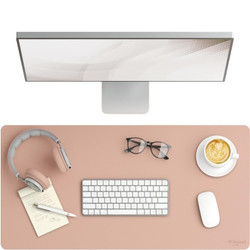 31.5 x 15.7" Vegan Leather Desk Pad, Dusty Rose