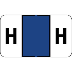 Control-O-Fax Compatible Label for Letter 'H' – Black Text on a Dark Purple Background