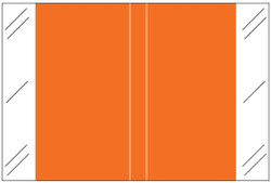 Tabbies Solid Color Labels, 11100-Series Match, 1 inch x 1-1/2 inch, Orange, 500 per Roll