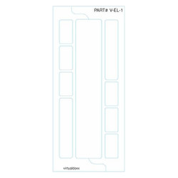Ink Jet / Laser 1-up Envelope Sized Labels with Strip Label V-EL-1