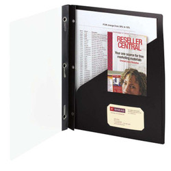 Smead Poly Report Covers - Clear Front, Black or Blue, 5/Pack