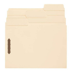 Smead SuperTab File Folder – Letter Size, 1/3-Cut Reinforced Tab, 2 Fasteners, Manila