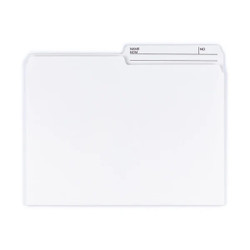 Ivory Smead reversible printed tab file folder, letter size with 1/2-cut tab