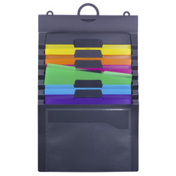 Smead Cascading Wall Organizer, Gen 2, 6 Pockets, Letter Size, Bright Colors