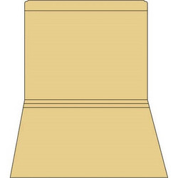 Buff/Tan straight-cut letter size file folder with reinforced top tab, 11-point stock, no fasteners