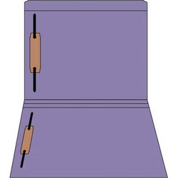 Purple Straight-Cut File Folders, Letter Size, Reinforced Tab, 2 Fasteners (Positions 1 & 3), 50/Box