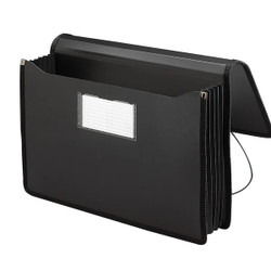 Smead Wallet Legal Size 5-1/4 Inch Expansion Black Poly