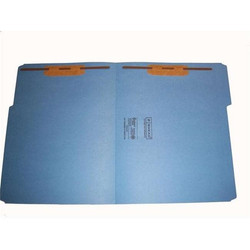 Smead 17034F13 blue legal size file folders with reinforced 1/3-cut top tabs, 2 fasteners (position 1 & 3) 50 per box