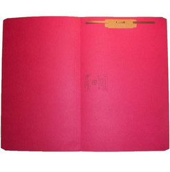 Smead Reinforced Tab File Folders - Straight-Cut Tab, Legal Size, Red, 1 Fastener, 17710-F1