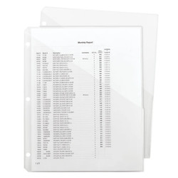 Smead translucent poly slash file jacket holding letter size documents inside a three ring binder