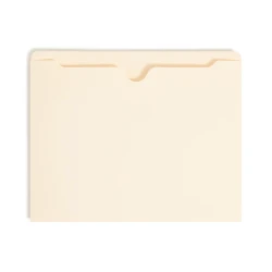 Smead 75500 manila file jacket with reinforced straight-cut tab