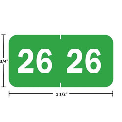 Tabbies 70200 Year Labels