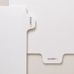 Exhibit Number Tabs