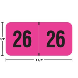 Fluorescent Year Labels