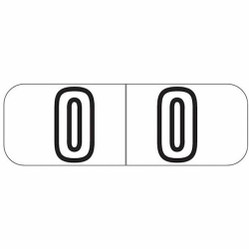 Barkley NBWM Numeric Labels 1/2" H x 1-1/2" W