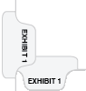 Exhibit Number Tabs
