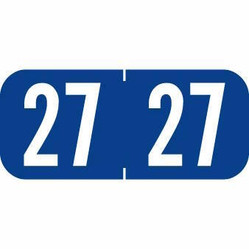 Tab 1287 Year Labels, 1/2" x 1-1/8"