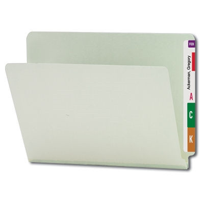 Smead End Tab Pressboard File Folder, Straight-Cut Tab, 1" Expansion 25/Bx (26200)