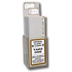 Animal Alert Card Counter Display 34661