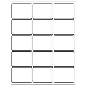 2 x 2-11/16 Blank White Labels | Part No. 40152
