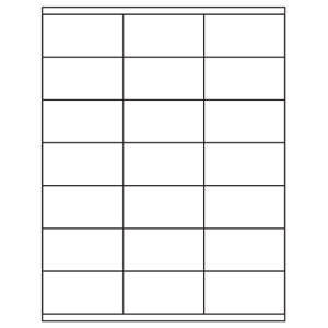 1-1/2 x 2-13/16 Blank White Labels | Part No. 40153