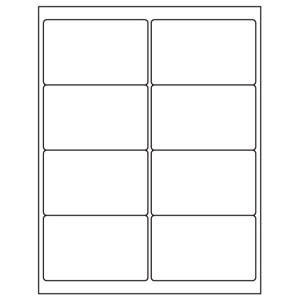 2-1/2 x 4 Blank White Labels | Part No. 40159