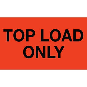 Top Load Only Label 43581 (500/Roll)