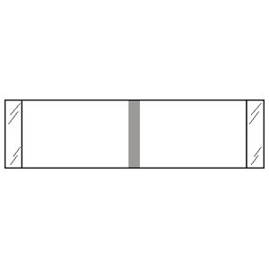 Kardex Color Labels, White, 3/8 x 1-7/16, 1000/Roll